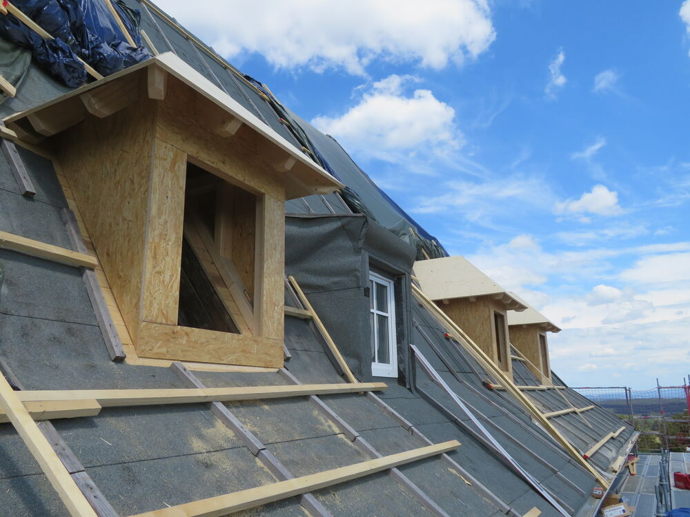 Ansicht Dachfläche mit mehreren neuen Dachgauben&hellip;