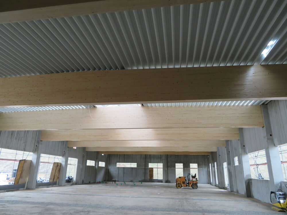 Ansicht Halleninnenraum im Rohbauzustand&hellip;